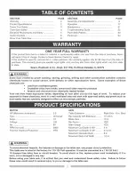 Preview for 2 page of Craftsman 137.218010 Operator'S Manual