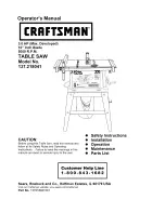 Preview for 1 page of Craftsman 137.218041 Operator'S Manual