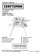 Craftsman 137.218240 Operator'S Manual preview