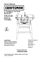 Preview for 1 page of Craftsman 137.218250 Owner'S Manual