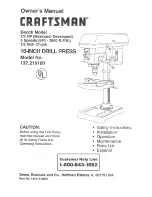 Предварительный просмотр 1 страницы Craftsman 137.2191 Owner'S Manual