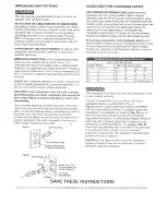 Предварительный просмотр 5 страницы Craftsman 137.224240 Operator'S Manual