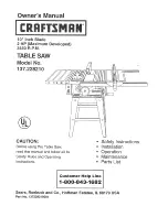 Craftsman 137.228210 Owner'S Manual preview