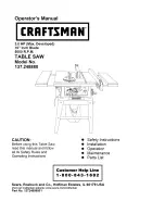 Preview for 1 page of Craftsman 137.248880 Operator'S Manual