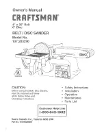 Craftsman 137.283290 Owner'S Manual preview