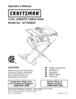 Preview for 1 page of Craftsman 137.284630 Operator'S Manual