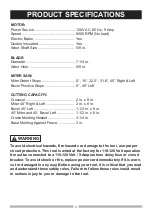 Preview for 3 page of Craftsman 137.322850 Operator'S Manual