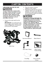 Preview for 14 page of Craftsman 137.322850 Operator'S Manual