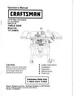 Craftsman 137 Operator'S Manual preview