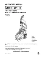 Preview for 1 page of Craftsman 138.75275 Operator'S Manual