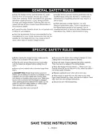 Preview for 4 page of Craftsman 138.79771 Operator'S Manual