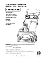 Предварительный просмотр 1 страницы Craftsman 138.88784 Operator'S Manual