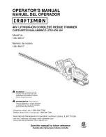 Craftsman 138. 99017 Operator'S Manual предпросмотр