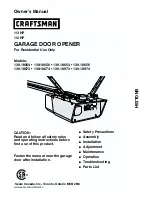 Preview for 1 page of Craftsman 139.18054 Owner'S Manual