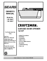 Craftsman 139.18847 Owner'S Manual preview