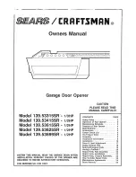 Craftsman 139.53315SR Owner'S Manual preview