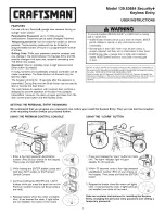 Preview for 1 page of Craftsman 139.53684 Security+ User Instructions