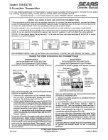 Craftsman 139.53778 Owner'S Manual preview