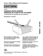 Предварительный просмотр 1 страницы Craftsman 139.53954 Owner'S Manual