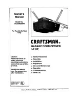 Craftsman 139.53963SRT Owner'S Manual preview