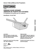 Предварительный просмотр 1 страницы Craftsman 139.53977SRT Owner'S Manual