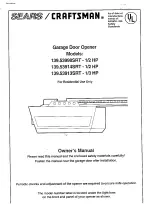 Preview for 1 page of Craftsman 139.53998SRT Owner'S Manual