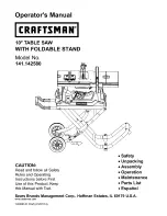 Craftsman 141.142580 Operator'S Manual preview