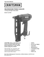 Preview for 1 page of Craftsman 142.18803 Operation Manual