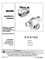 Craftsman 143.003508 Operator'S Manual preview