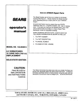Предварительный просмотр 12 страницы Craftsman 143.004014 Operator'S Manual