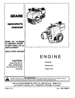 Craftsman 143.993506 Operator'S Manual preview