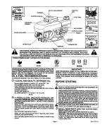 Предварительный просмотр 2 страницы Craftsman 143.996514 Operator'S Manual