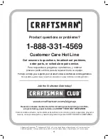 Preview for 24 page of Craftsman 14HQ006 Quick Reference Manual