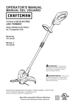 Preview for 1 page of Craftsman 151.30378 Operator'S Manual