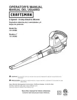 Предварительный просмотр 1 страницы Craftsman 151.30382 Operating Manual