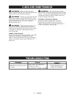 Preview for 11 page of Craftsman 151.30382 Operator'S Manual