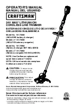 Предварительный просмотр 1 страницы Craftsman 151.74580 Operator'S Manual