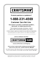 Preview for 49 page of Craftsman 151.74580 Operator'S Manual