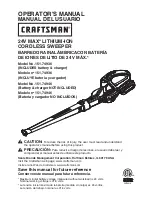 Preview for 1 page of Craftsman 151.74936 Operator'S Manual