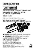 Craftsman 151.98835 Operator'S Manual preview