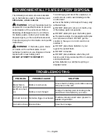 Preview for 16 page of Craftsman 151.98836 Operator'S Manual