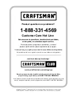 Предварительный просмотр 25 страницы Craftsman 151.98837 Operator'S Manual