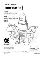 Craftsman 152.211240 Owner'S Manual предпросмотр