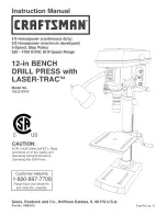 Предварительный просмотр 1 страницы Craftsman 152.219110 Instruction Manual