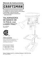 Предварительный просмотр 31 страницы Craftsman 152.219110 Instruction Manual