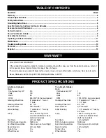 Preview for 2 page of Craftsman 152.22018 Owner'S Manual