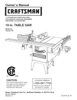 Craftsman 152.221140 Owner'S Manual preview