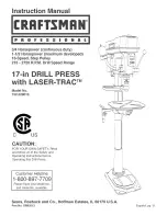 Preview for 1 page of Craftsman 152.229010 Instruction Manual