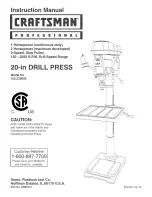 Craftsman 152.229020 Instruction Manual предпросмотр