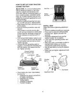 Предварительный просмотр 9 страницы Craftsman 16 HP ELECTRIC START 42" MOWER 6 SPEED TRANSAXLE LAWN TRACTOR 917.27103 Owner'S Manual